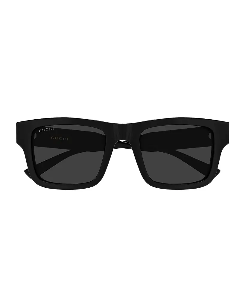 Gucci Men 's GG2072SA-001 Acetate Rectangle Sunglasses