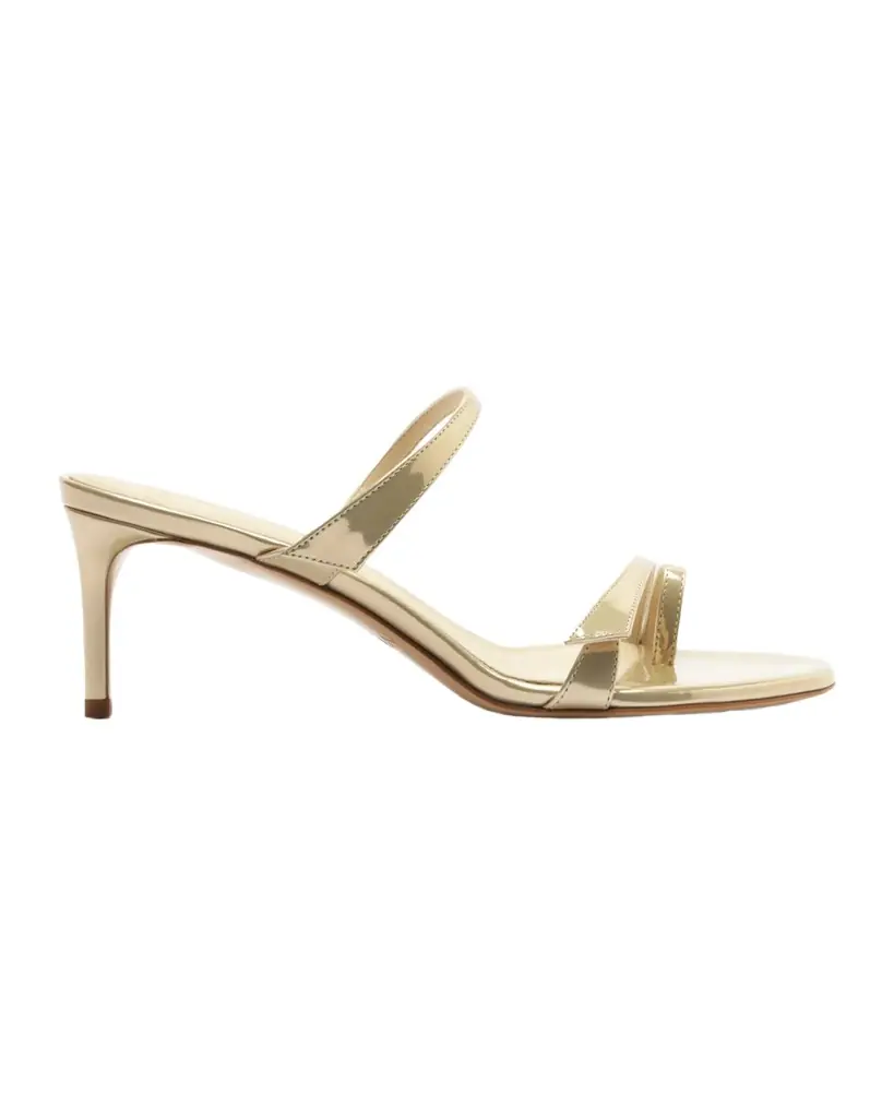 Alexandre Birman Tita Toe 60mm Leather Kitten-Heel Sandals