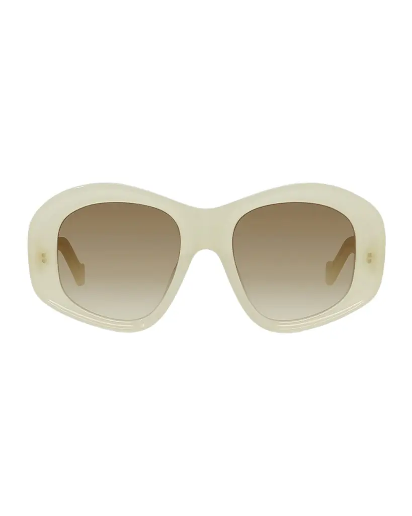 Loewe Anagram 51mm Beveled Pentagon Sunglasses