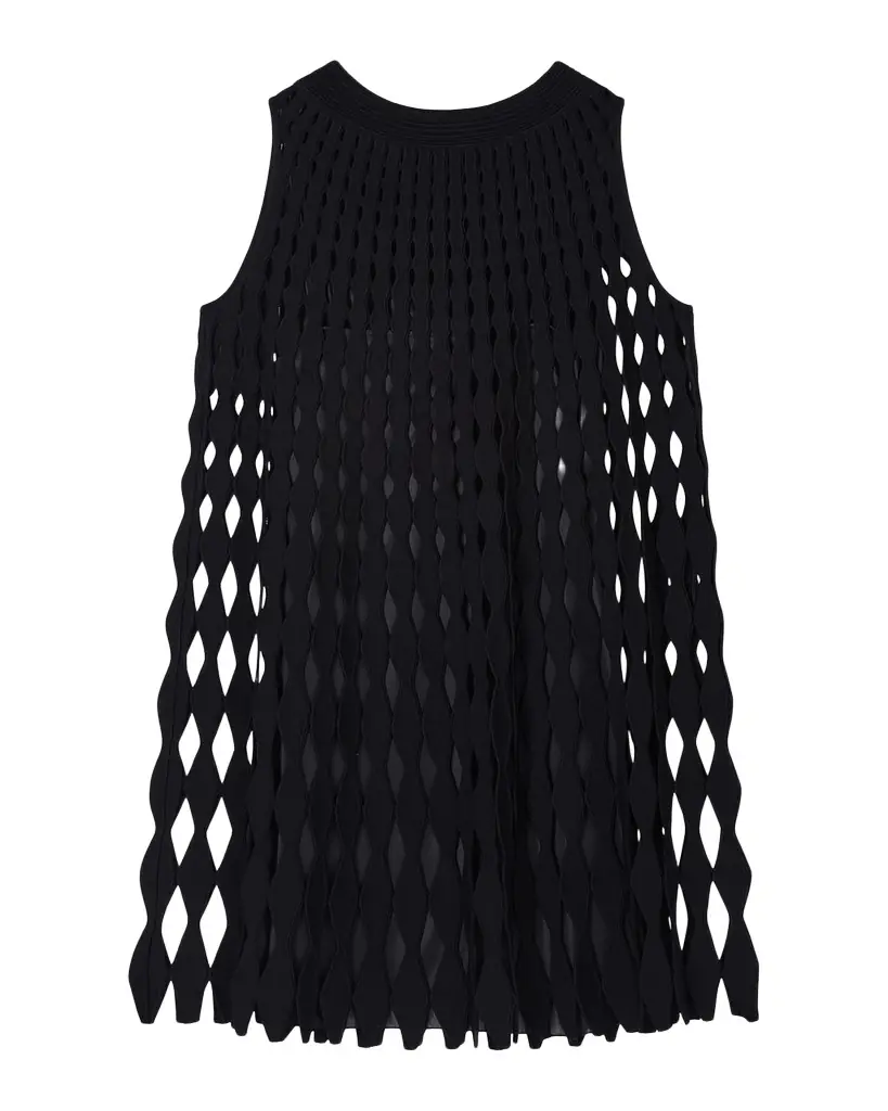 Emporio Armani Laser-Cut Mini Shift Dress