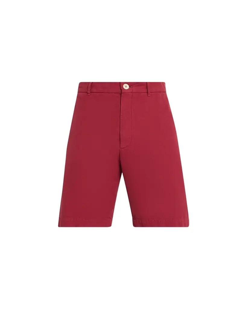 Brunello Cucinelli Men's Cotton Gabardine Garment-Dyed Bermuda Shorts