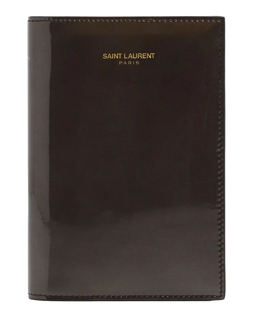 Saint Laurent Patent Leather Passport Holder