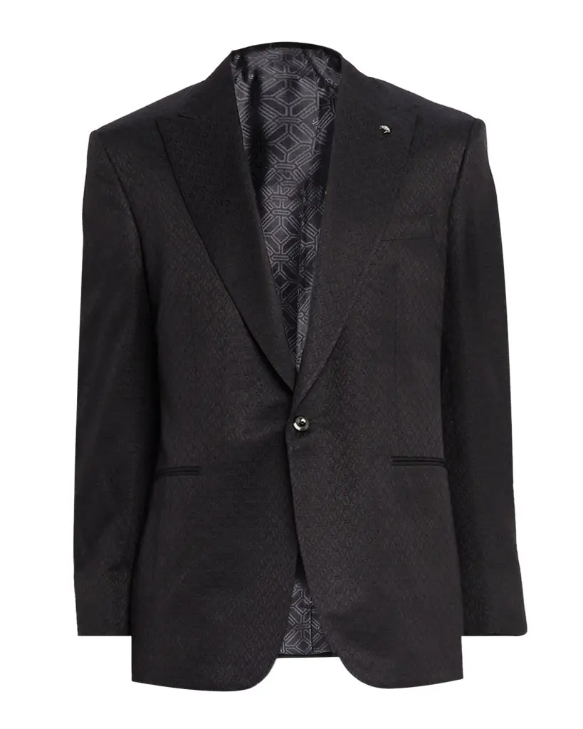 Stefano Ricci Men 's Geometric Silk Jacquard Single-Breasted Sport Coat