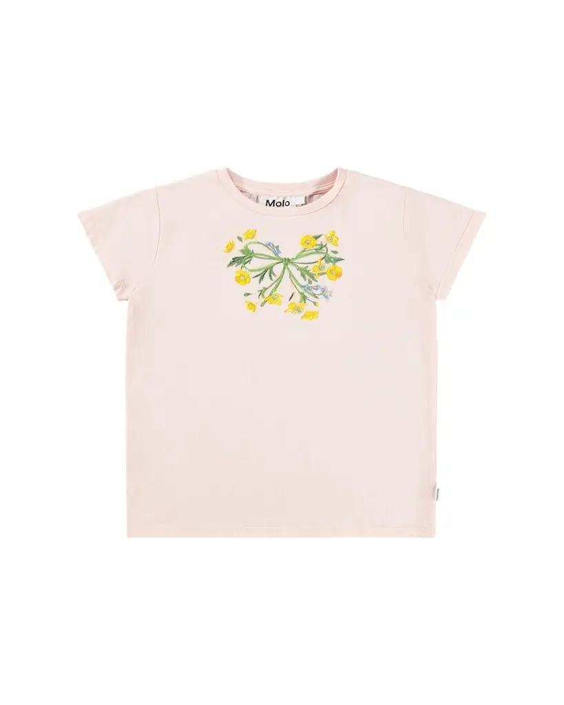 Molo Girl's Ranva Sequin Seashell Crewneck Tee, Size 3-6
