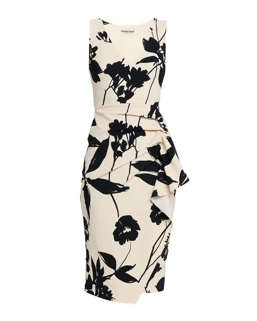 Chiara Boni La Petite Robe Ayang Floral-Print Stretch Jersey Bodycon Dress