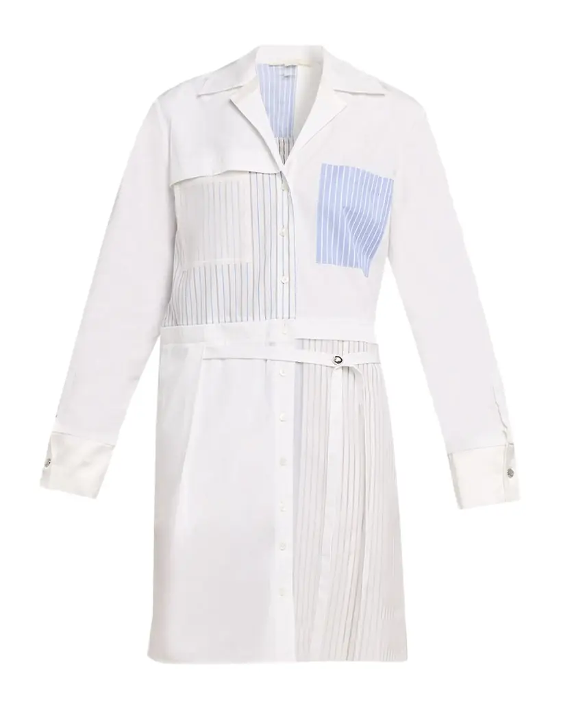 Jason Wu Collection Patchwork Cotton Shirtdress