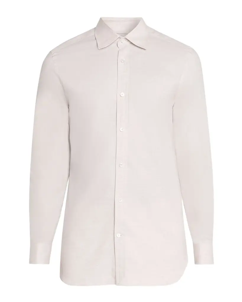 dunhill Men 's Sea Island Cotton Button-Front Shirt