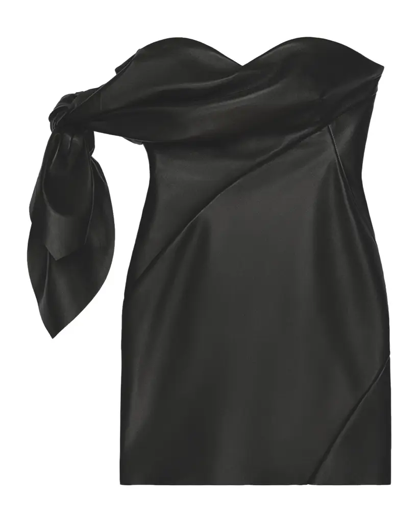 Givenchy Off-The-Shoulder Bow Bustier Mini Dress