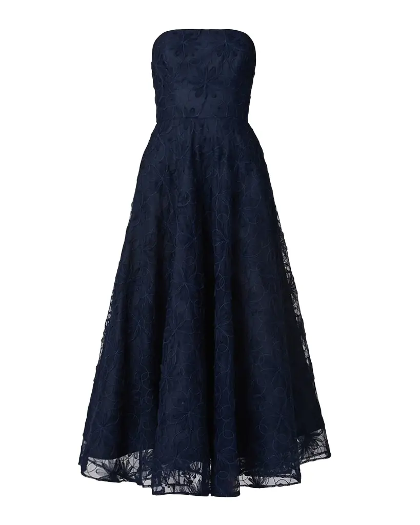 shoshanna vina lace dress Shoshanna Vina Floral Lace Midi-Dress - Magenta 64% Off
