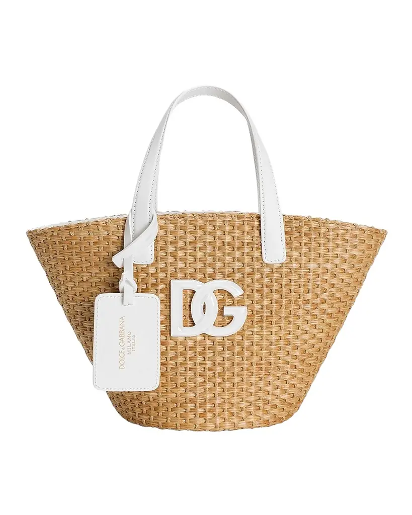 Dolce & Gabbana Kid 's Coffa Tote Bag with DG Logo