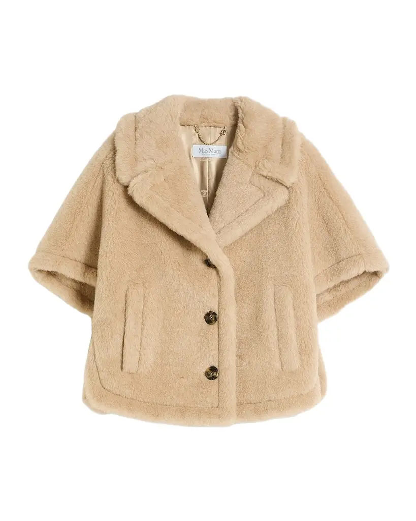 Max Mara Teddy Wool Cape