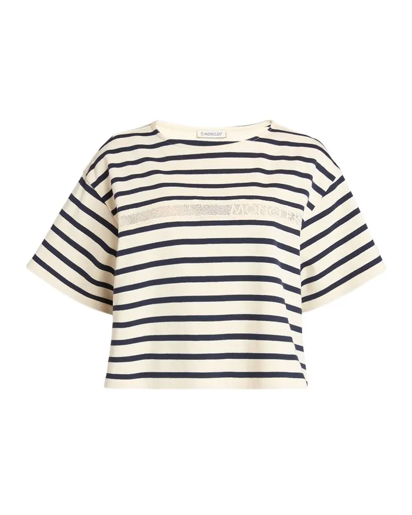 Moncler Stripe Short-Sleeve T-Shirt