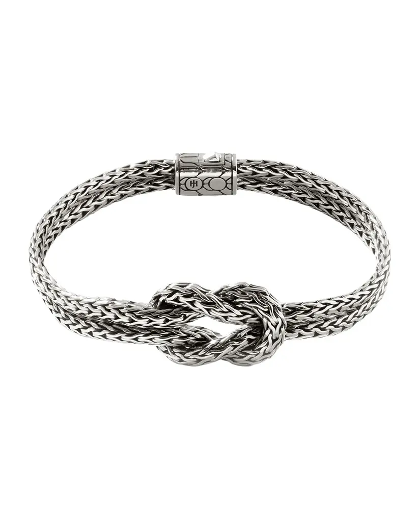 John Hardy Love Knot Sterling Silver Chain Bracelet, 7mm