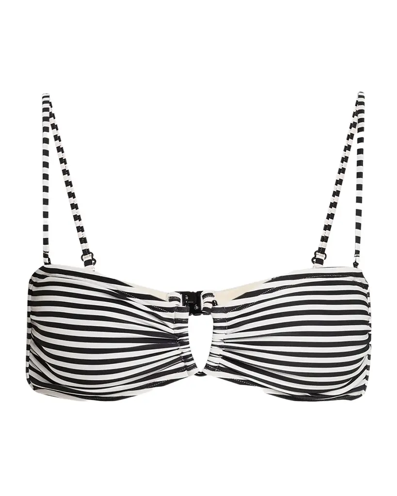 Nili Lotan Striped Bandeau Bikini Top