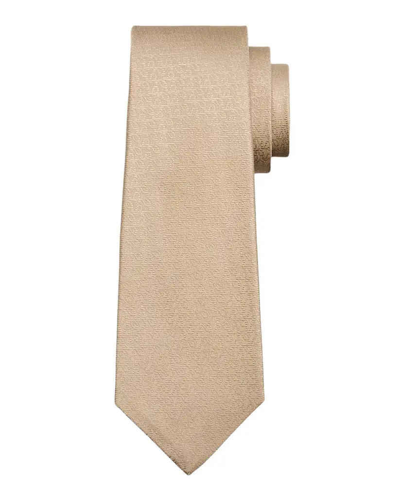 Kiton Men 's Tonal Jacquard Silk 7-Fold Tie