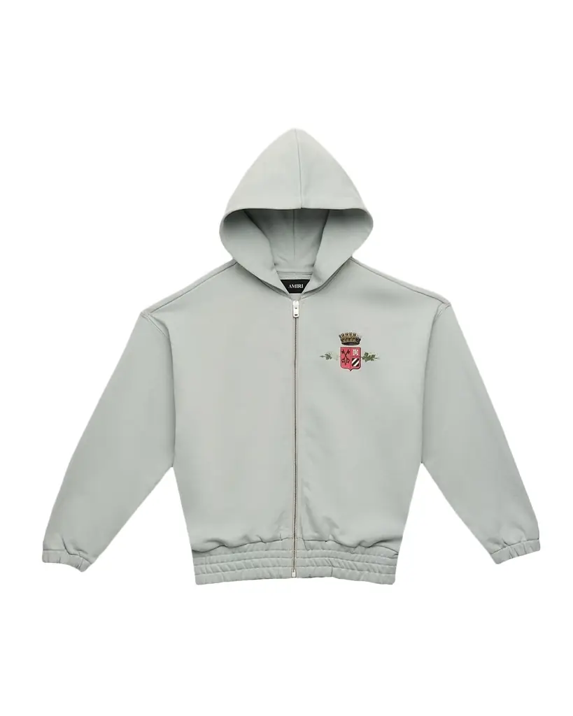 Amiri Kid 's Chateau Crown Zip-Front Hoodie, Size 4-12