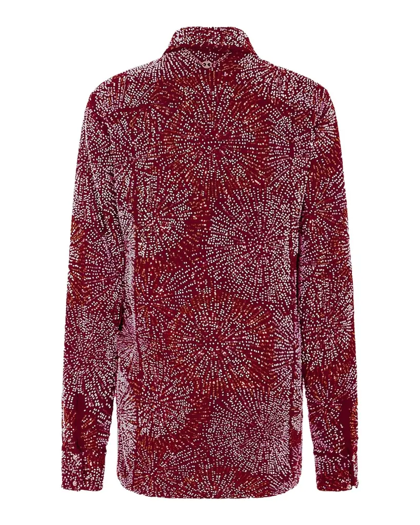 Rabanne Firework Embroidered Button-Down Shirt