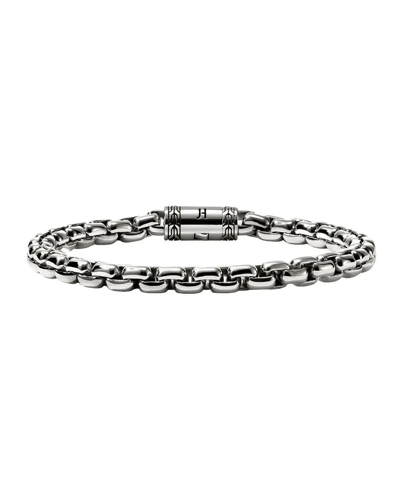 John Hardy Men 's Sterling Silver Box Chain Bracelet, 6mm