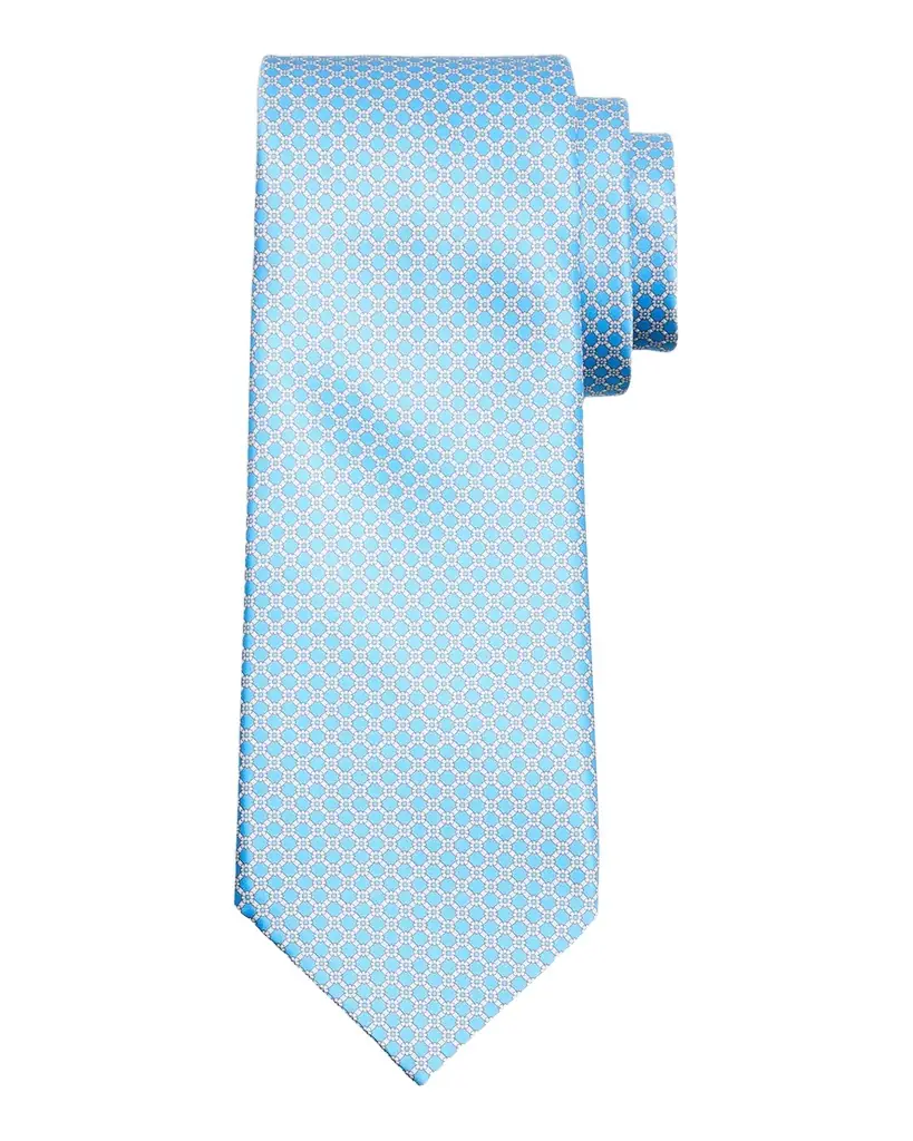Stefano Ricci Men 's Geometric-Link Silk Tie