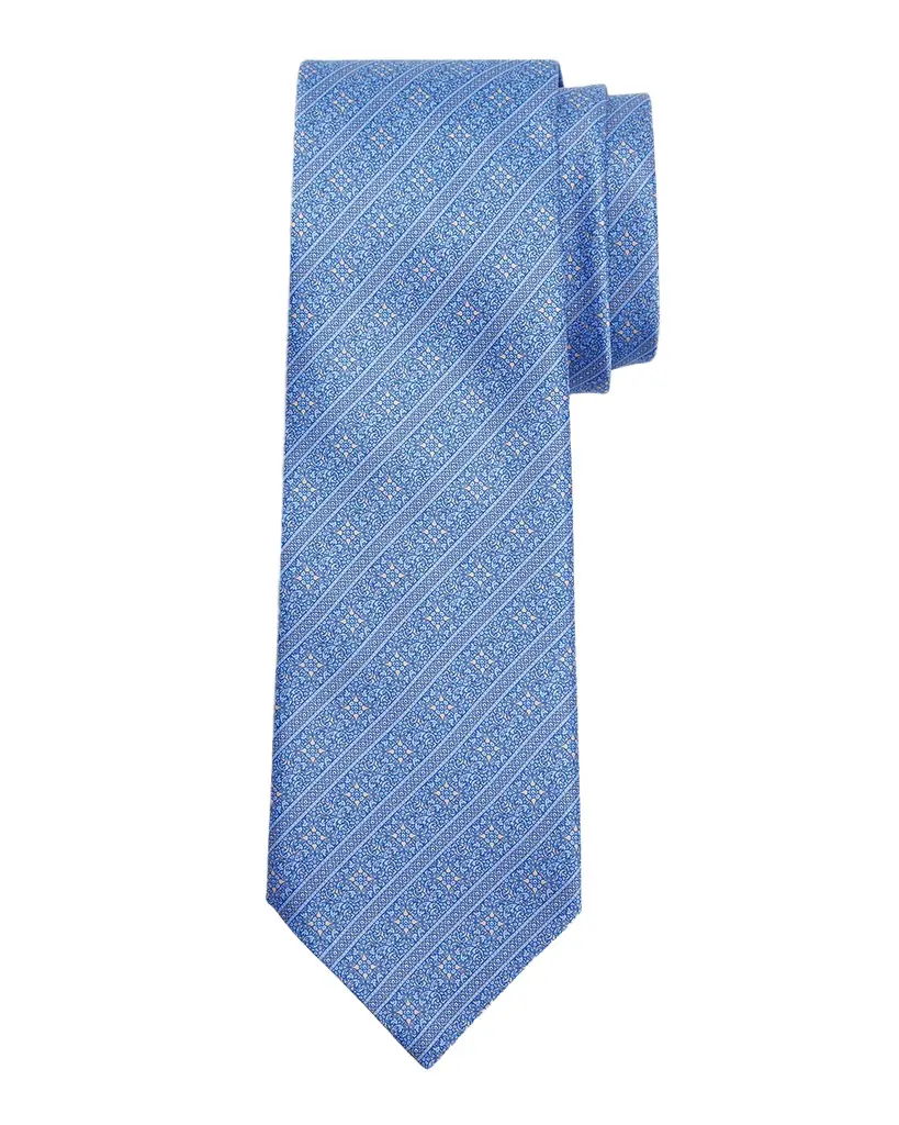 Stefano Ricci Men 's Paisley Stripe Silk Tie
