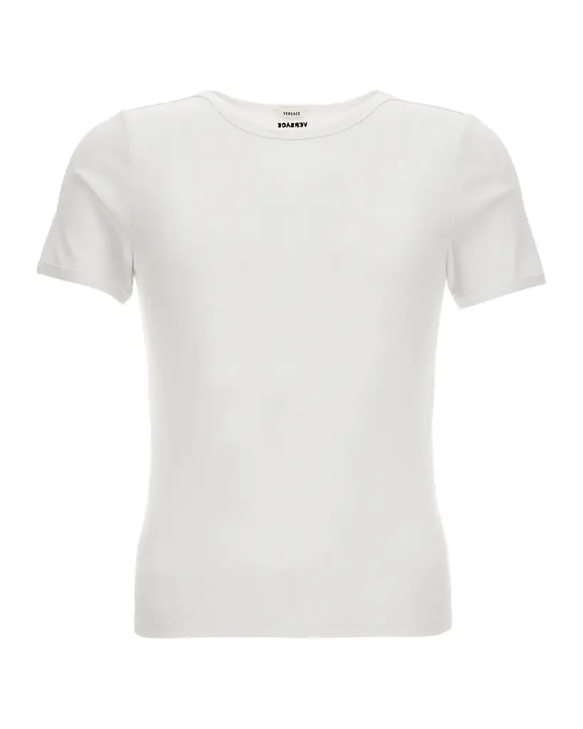 Versace Men 's Ribbed Crewneck T-Shirt