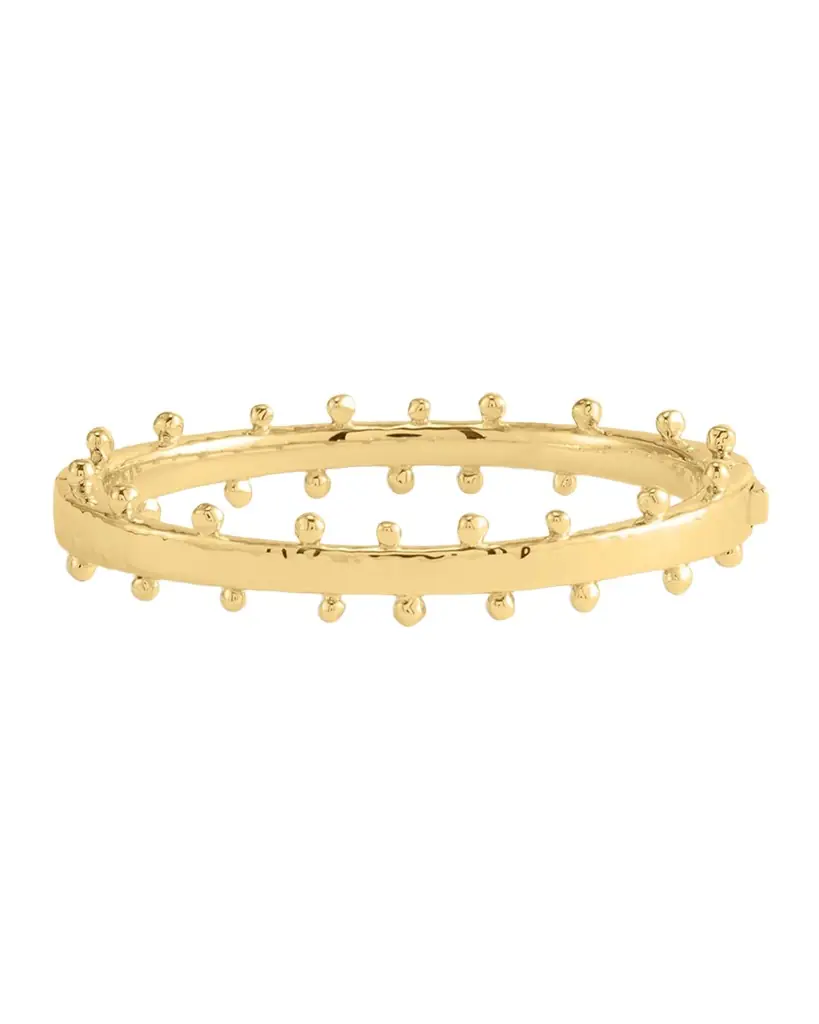 Anabel Aram Jewelry Milos Gold Hinged Bangle