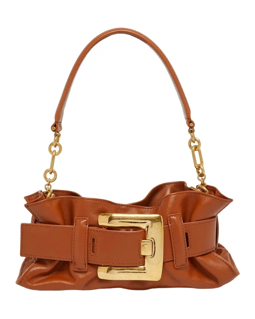 Balmain Mini Anthem Leather Shoulder Bag