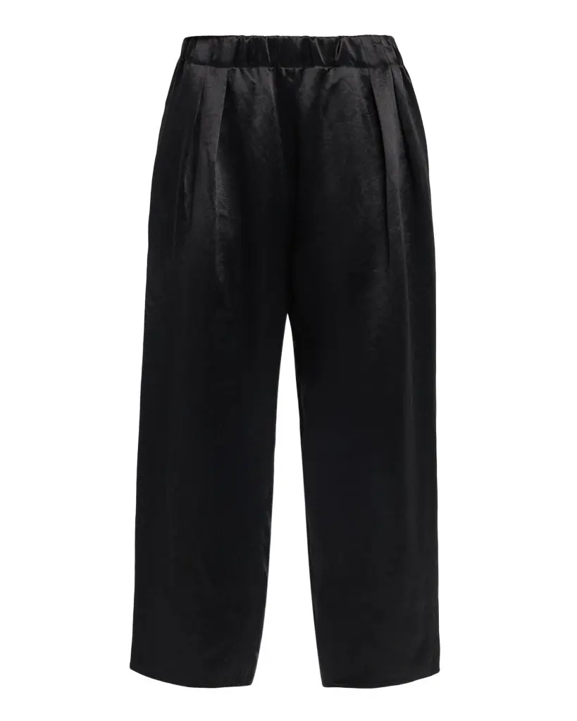 MARIA MCMANUS Lyocell Wide-Leg Crop Pull-On Pants