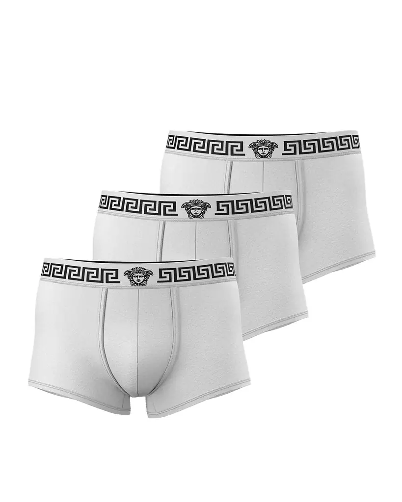 Versace Men 's Medusa La Greca 3-Pack Boxer Briefs