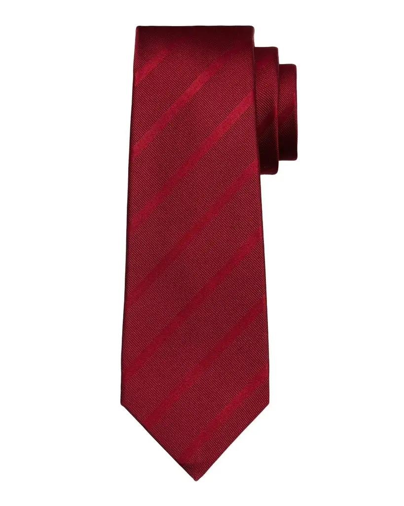 Kiton Men 's Tonal Stripe Jacquard Silk 7-Fold Tie