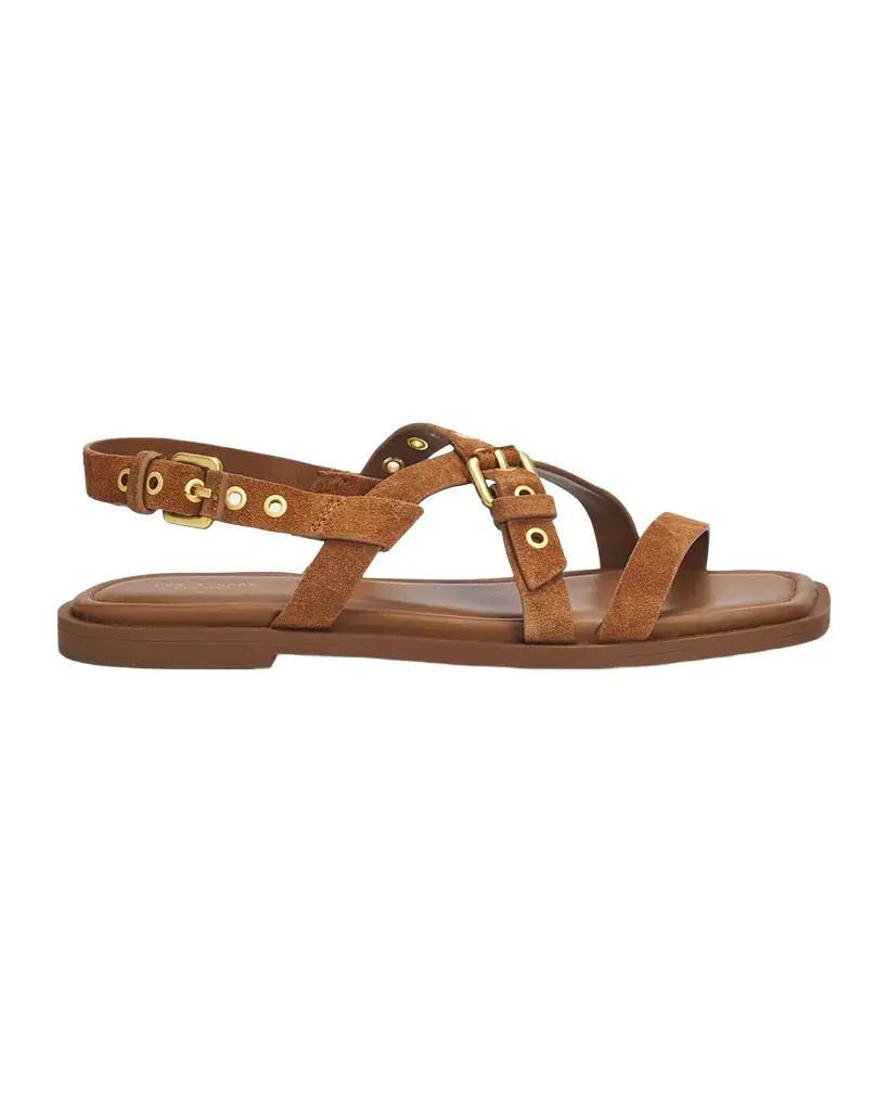 Rag & Bone Harlow Suede Strappy Flat Sandals