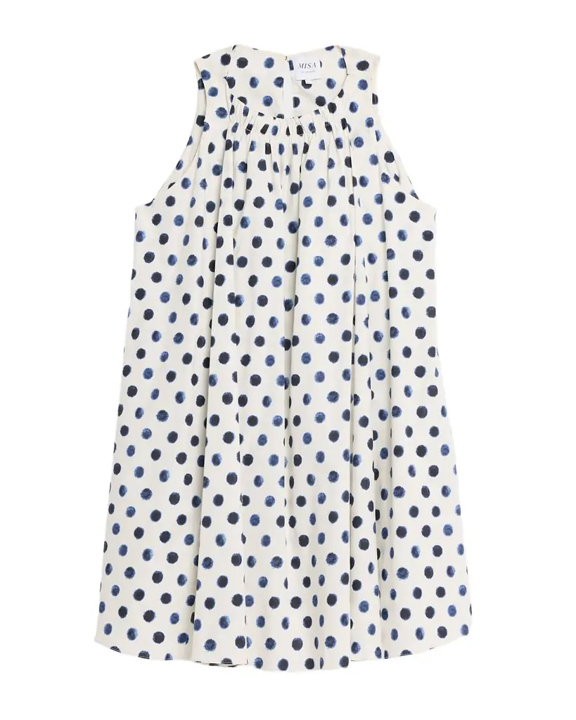 MISA Los Angeles Louisa Polka-Dot Mini Dress