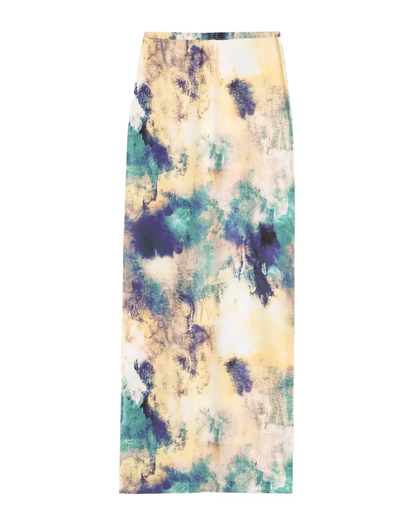 MISA Los Angeles Alaya Abstract Jersey Maxi Skirt