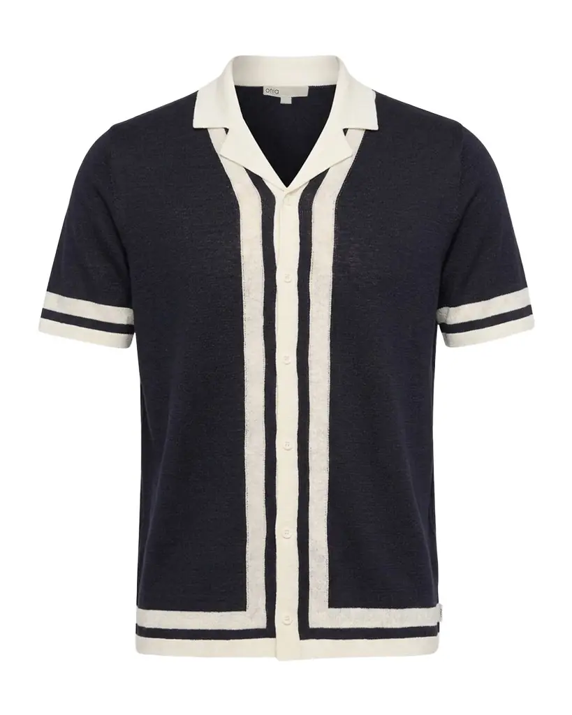 Onia Men 's Linen Knit Short-Sleeve Camp Shirt