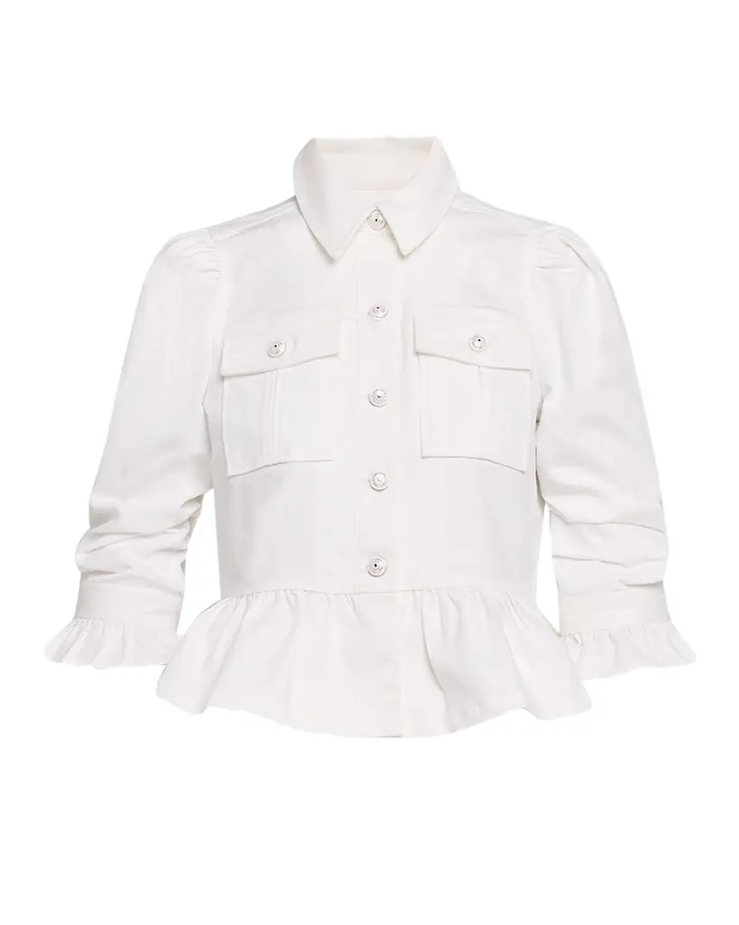Cinq a Sept Delanie Denim Peplum Jacket