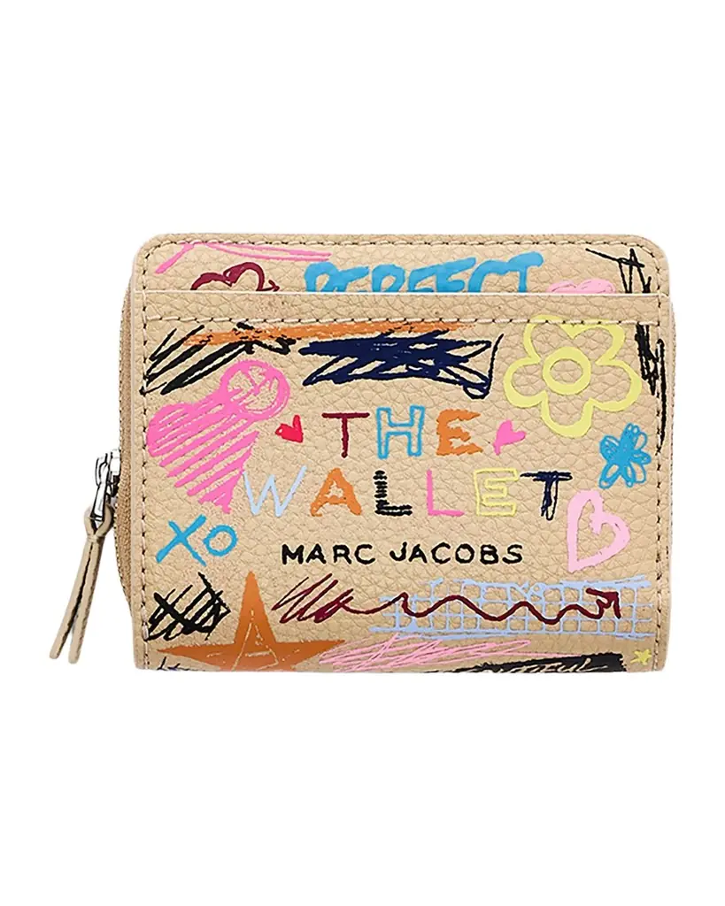 Marc Jacobs The Punk Scribble Mini Compact Wallet