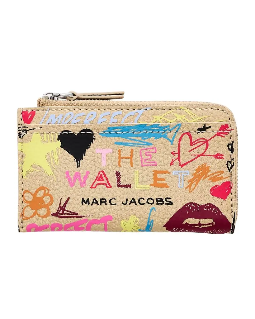 Marc Jacobs The Punk Scribble Top Zip Multi Wallet