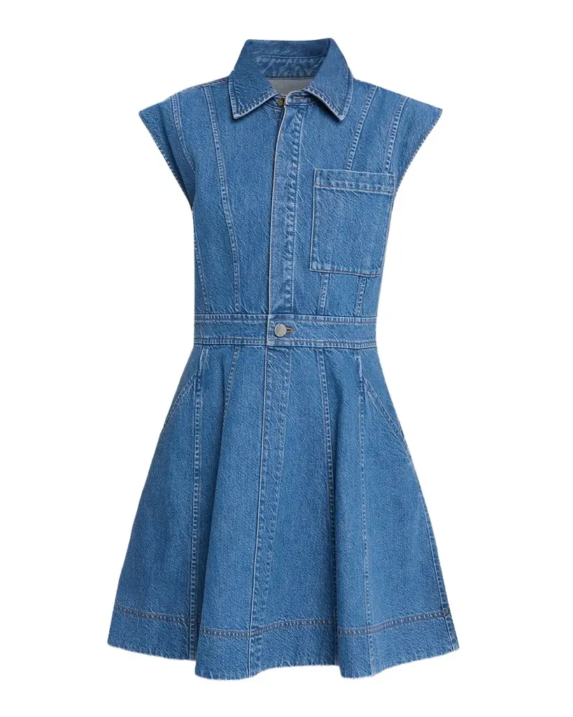 Tanya Taylor Hailey Denim Mini Dress