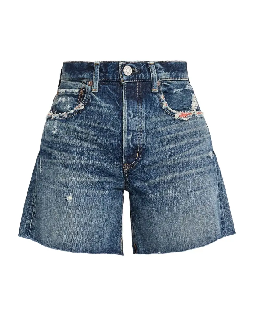 MOUSSY VINTAGE Albion Distressed Denim Shorts