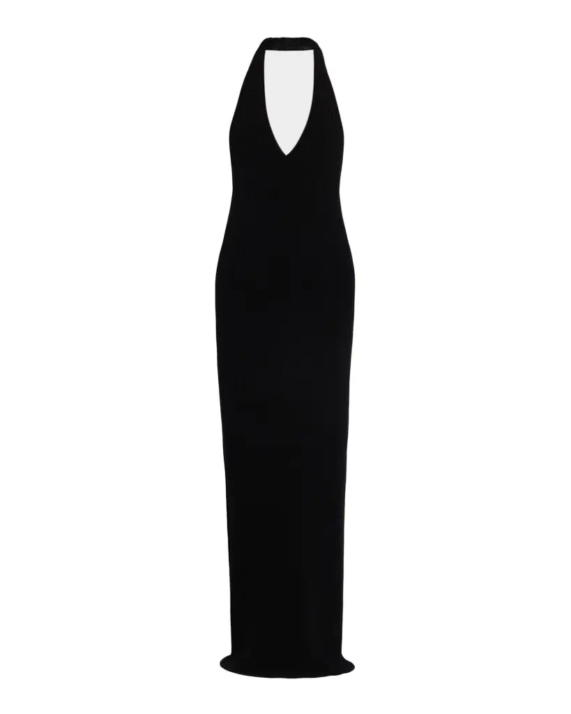 Nili Lotan Ivenka Backless Halter Dress