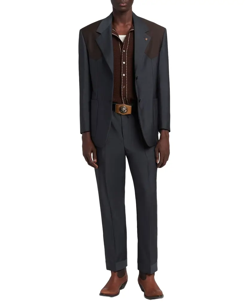 Versace Men's Straight-Leg Formal Pants