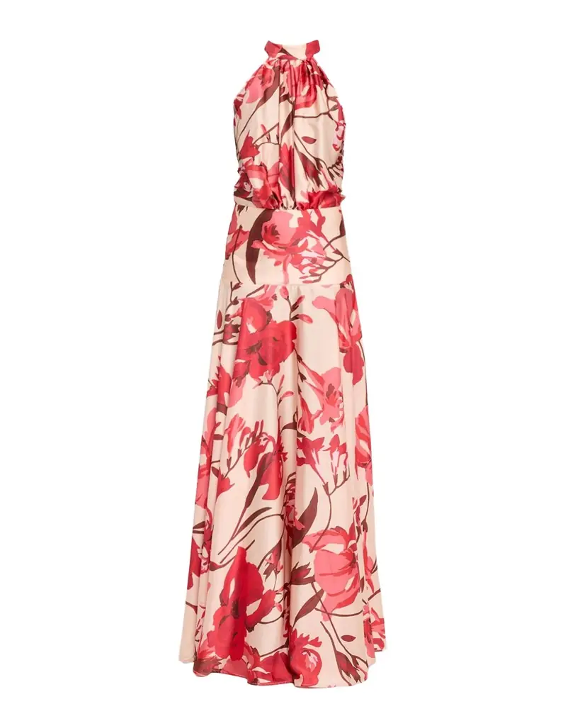 Chiara Boni La Petite Robe Disei Floral-Print Halter Maxi Dress