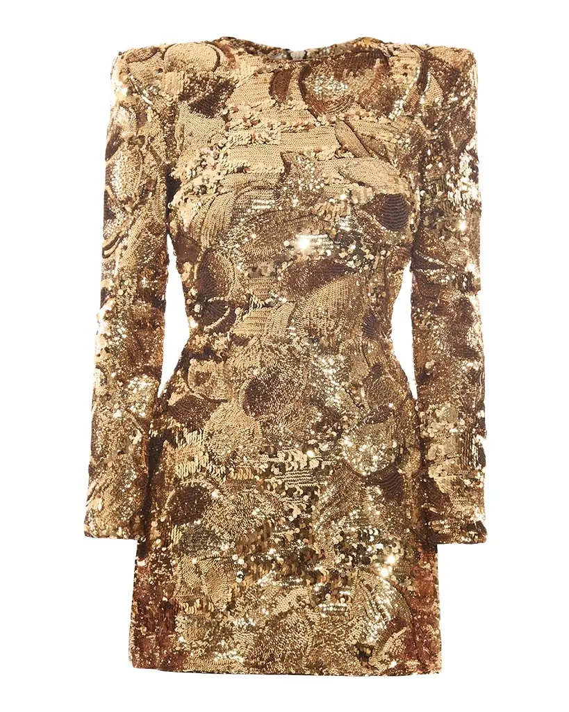 ZHIVAGO Florentine Sunset Sequined Mini Dress
