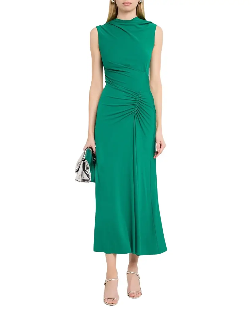 SIMKHAI Acacia Draped Jersey Midi Dress