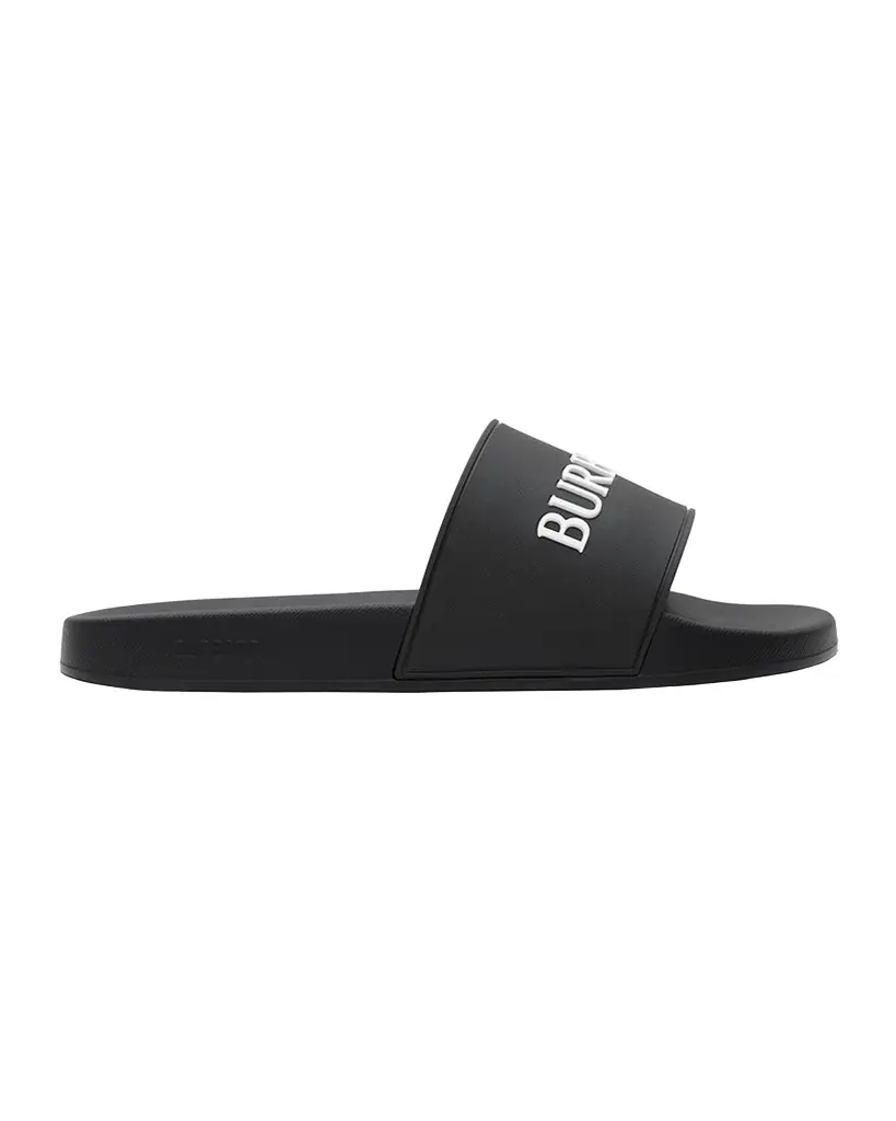 Burberry Men 's Logo Contoured-Insole Slide Sandals