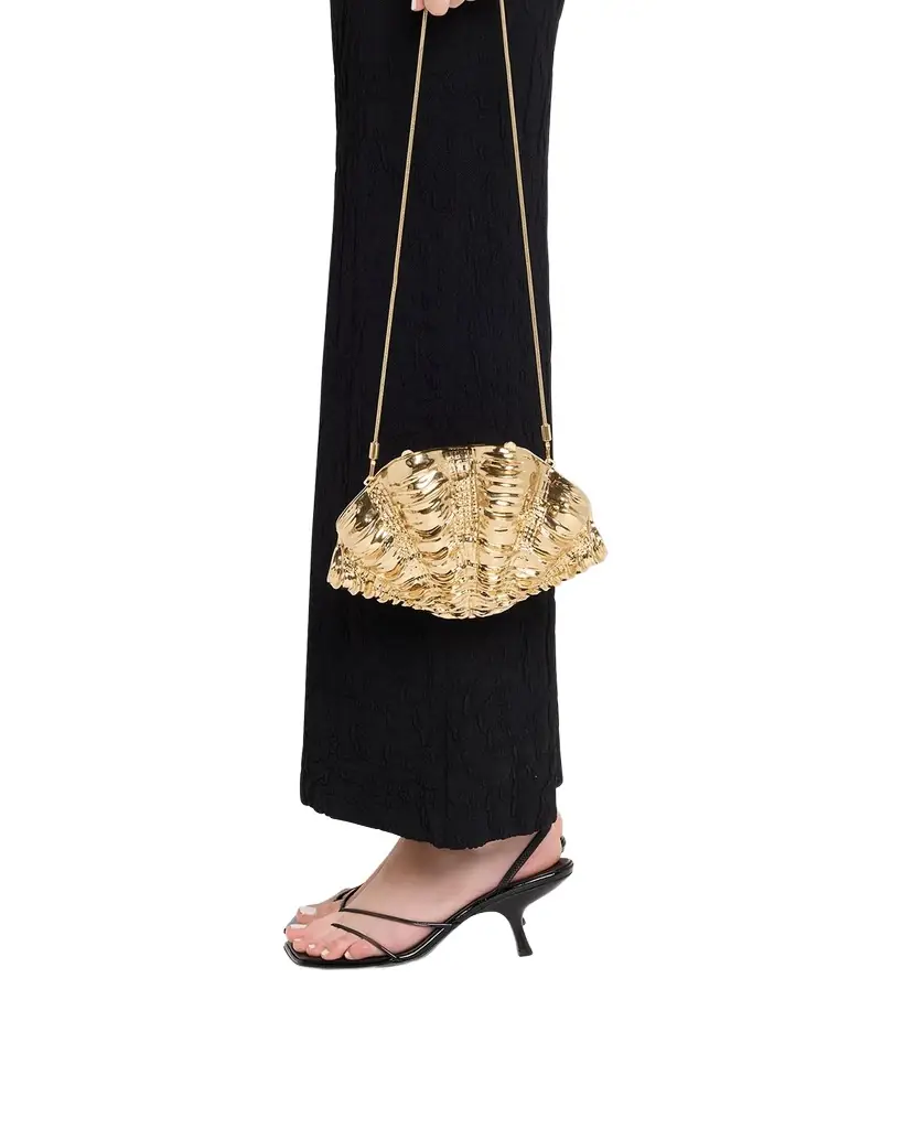 SIMKHAI Venus Shell Minaudiere Clutch Bag