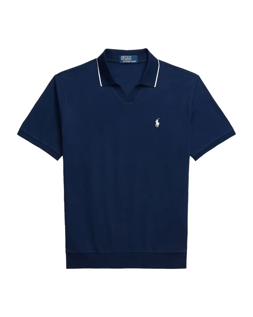 Polo Ralph Lauren Men 's Cotton Jacquard Pique Short-Sleeve Polo Shirt