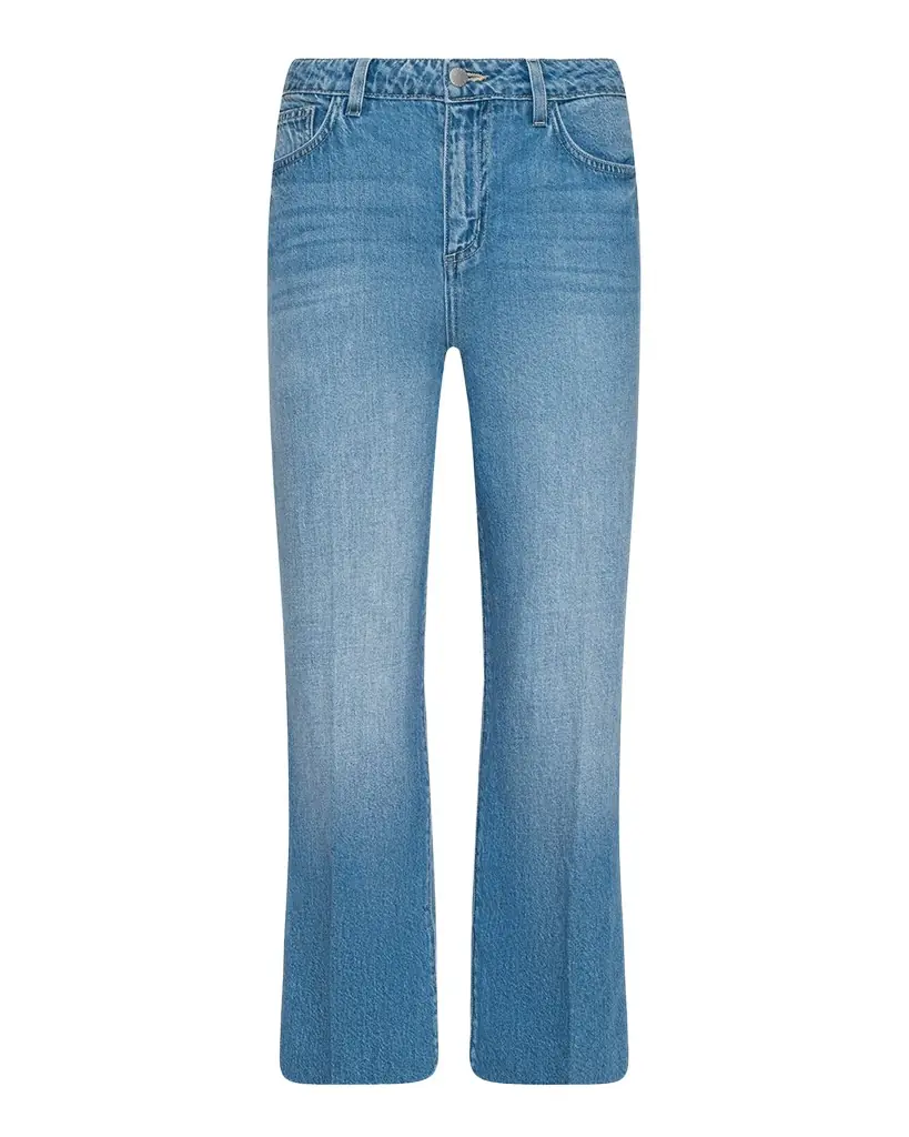 L 'Agence Wanda High-Rise Cropped Wide Jeans