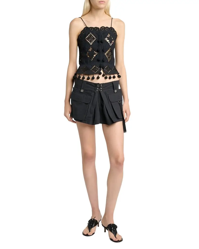 Isabel Marant Nelssy Broderie Anglaise Sleeveless Top
