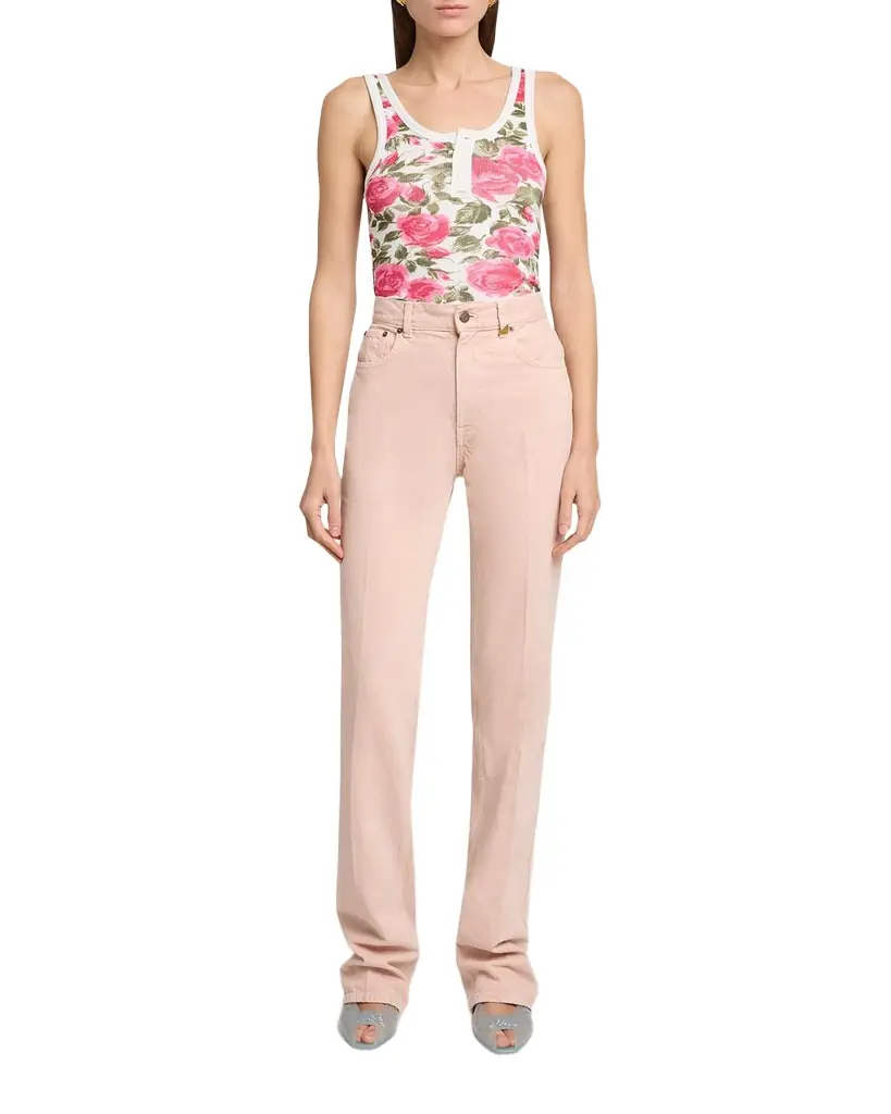 Chloe Rose Rib Tank Top